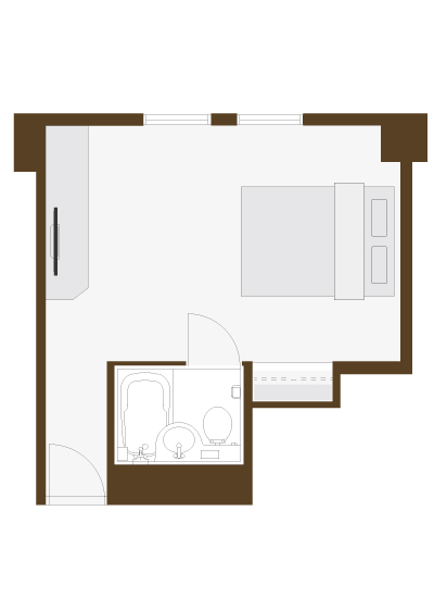 ダブルベッドルーム